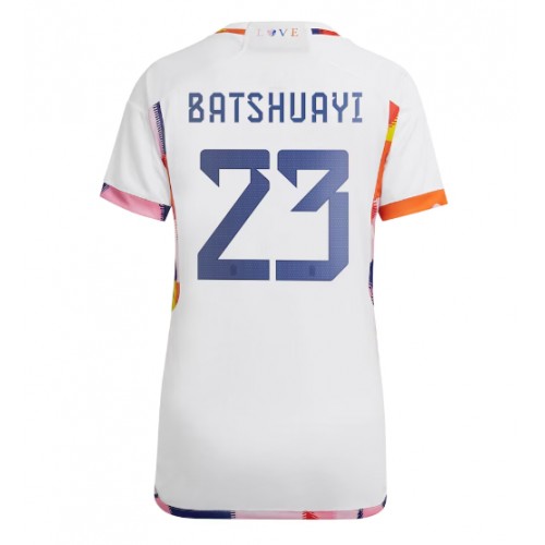 Maillot de foot Belgique Michy Batshuayi #23 Extérieur Femmes Monde 2022 Manches Courte